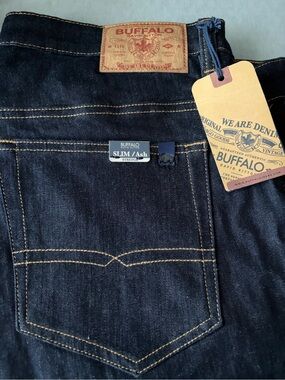 Buffalo David Bitton Slim Ash Men's Jeans - Dark Blue
